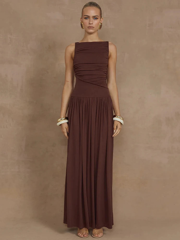 Elegant Sleeveless Maxi Dress For Women - Norellé