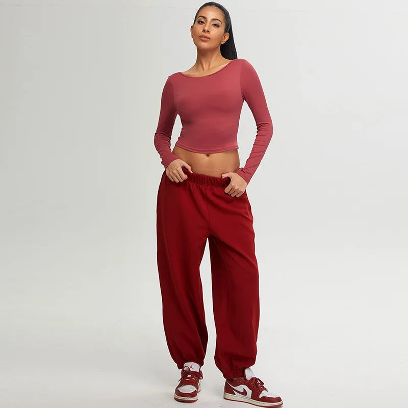 Women’s Long Sleeve Top Yoga Shirts Running T-Shirt