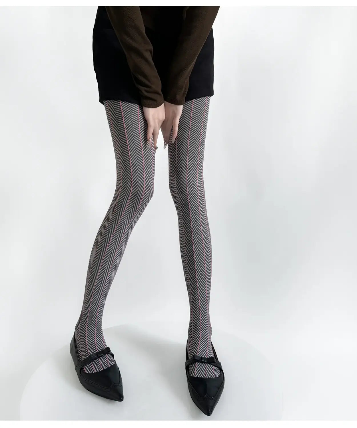 Spring Women’s Tights Striped Patchwork