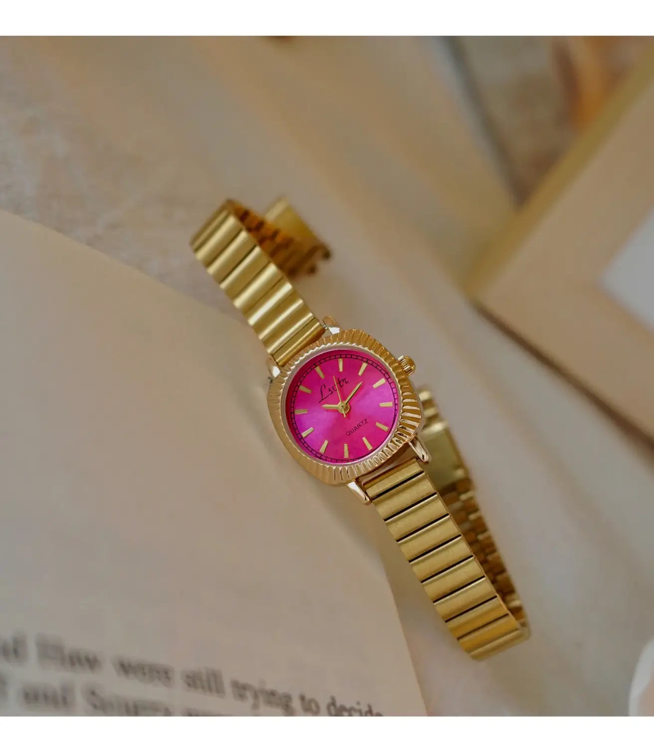 Gold Stainless Steel Women’s Watch