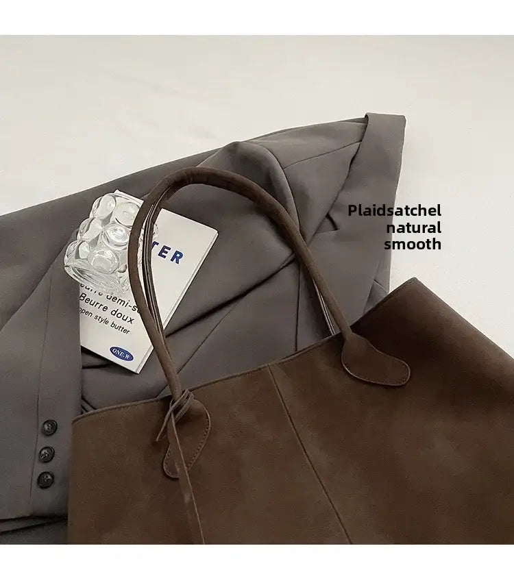 Faux Suede High Quality Handbag