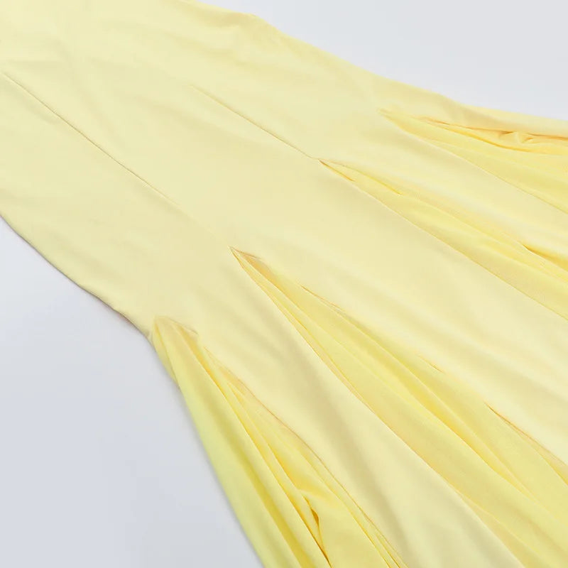 Backless Long Suspender Dress Woman