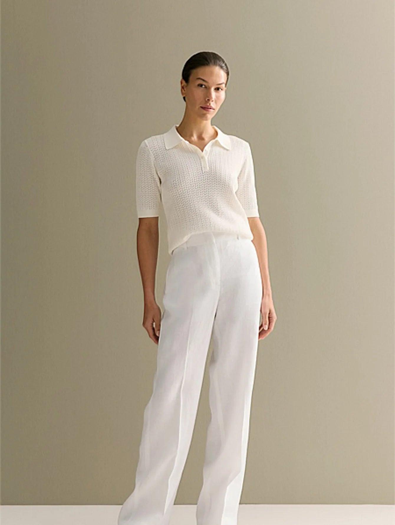 Short Sleeve Knitted T shirt Woman