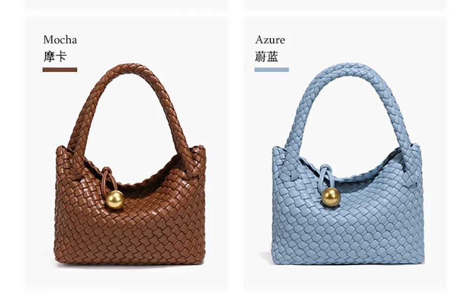 Woven Shoulder Bag for Women Crossbody Tote