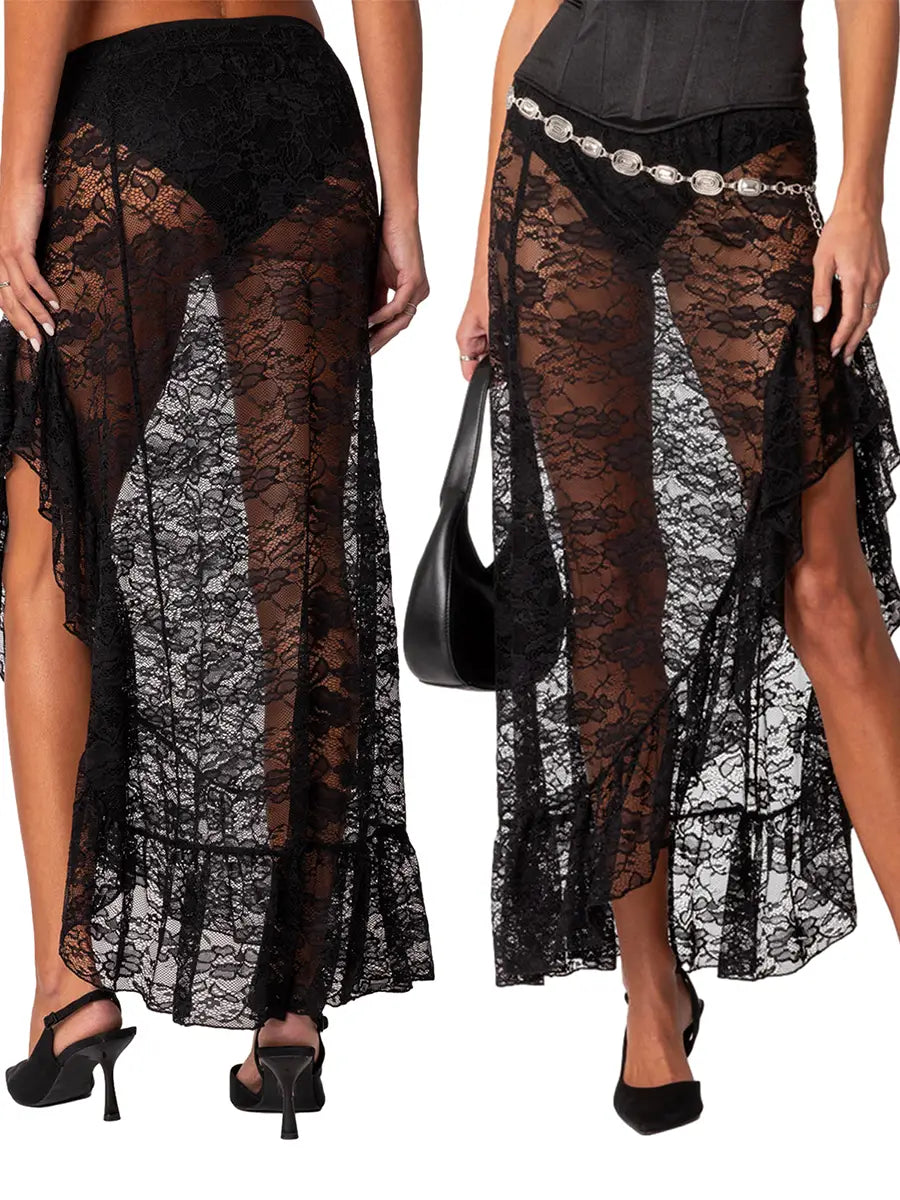 Women’s Summer Lace Long Skirt