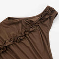 Women'S Single Shoulder Shrink Sleeveless Tank Tops