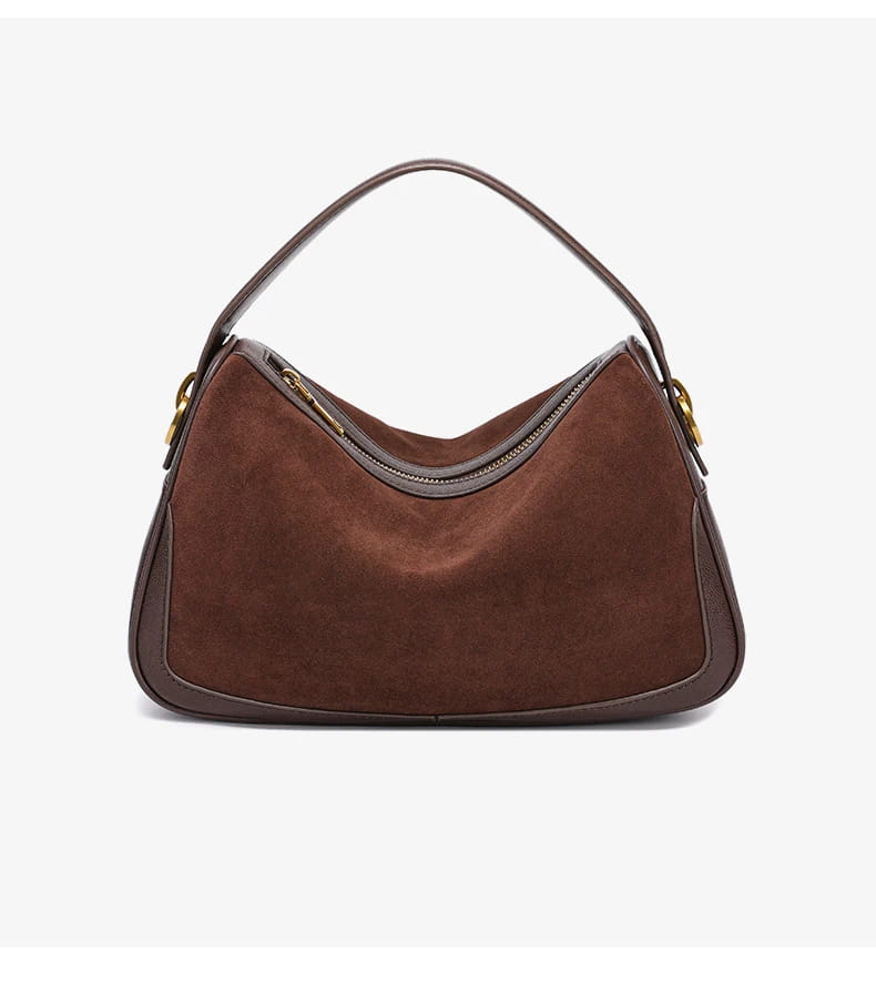 Women’s Suede Genuine Leather Crossbody Bag