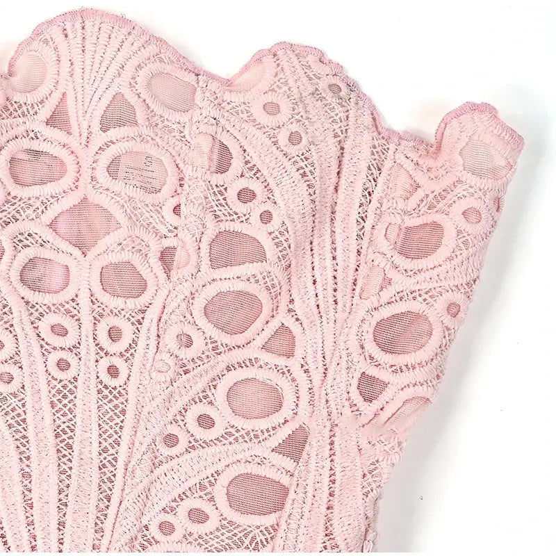 Hollow Out Women Sleeveless Backless Bandage Pleated Top