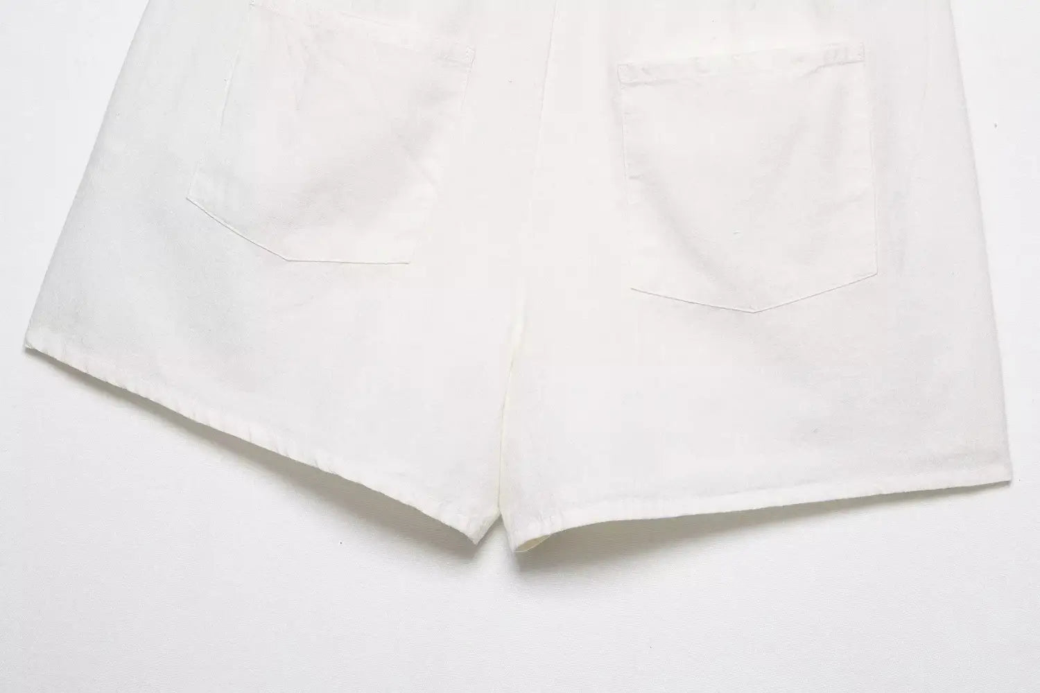 Women’s Casual Embroidered V-neck Vest With Wide-leg Shorts