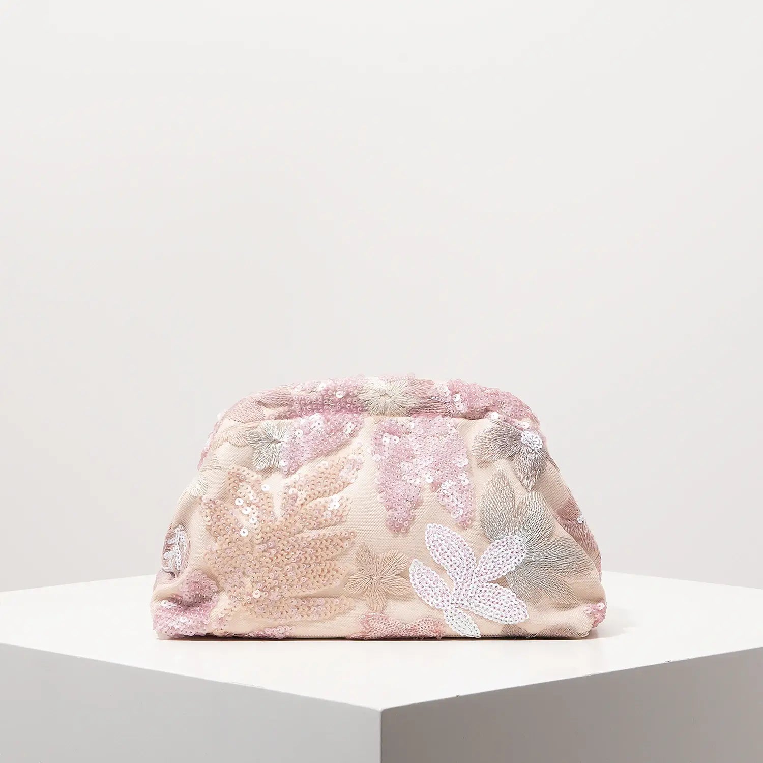 Floral Bag Sequin Clutch For Women