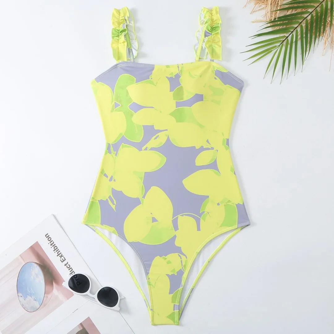 One-piece Fashionable  Swimsuit Women Slimming Chiffon Skirt Swimsuit Set - Norellé