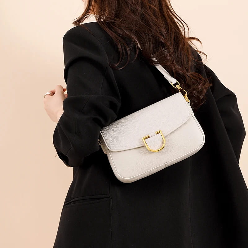 Women Real Cow Leather Handbag Crossbody Bag