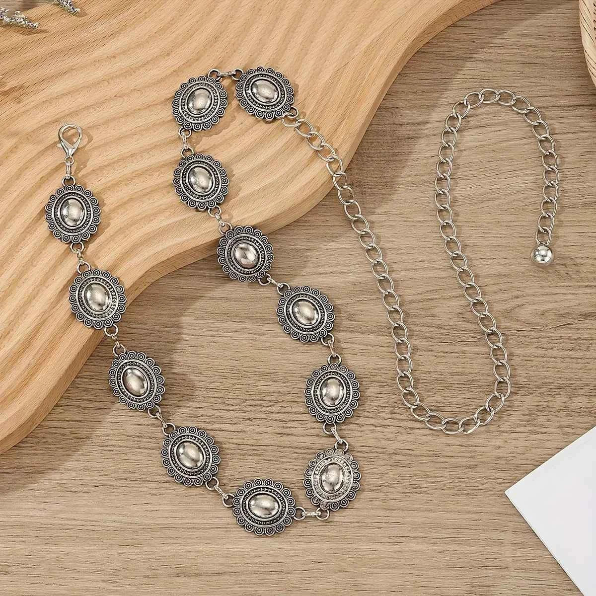 Metal Belt Adjustable Waist Chain