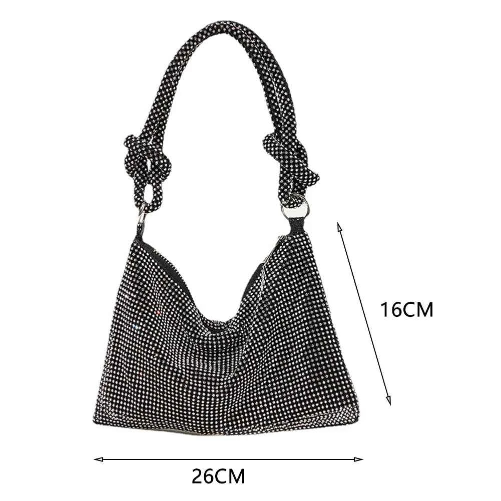 Women Shiny Rhinestone Dinner Bag