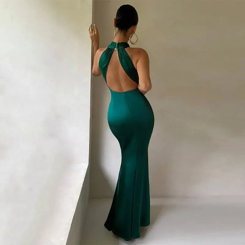 Women Summer Elegant Evening  Black Long Dress - Norellé