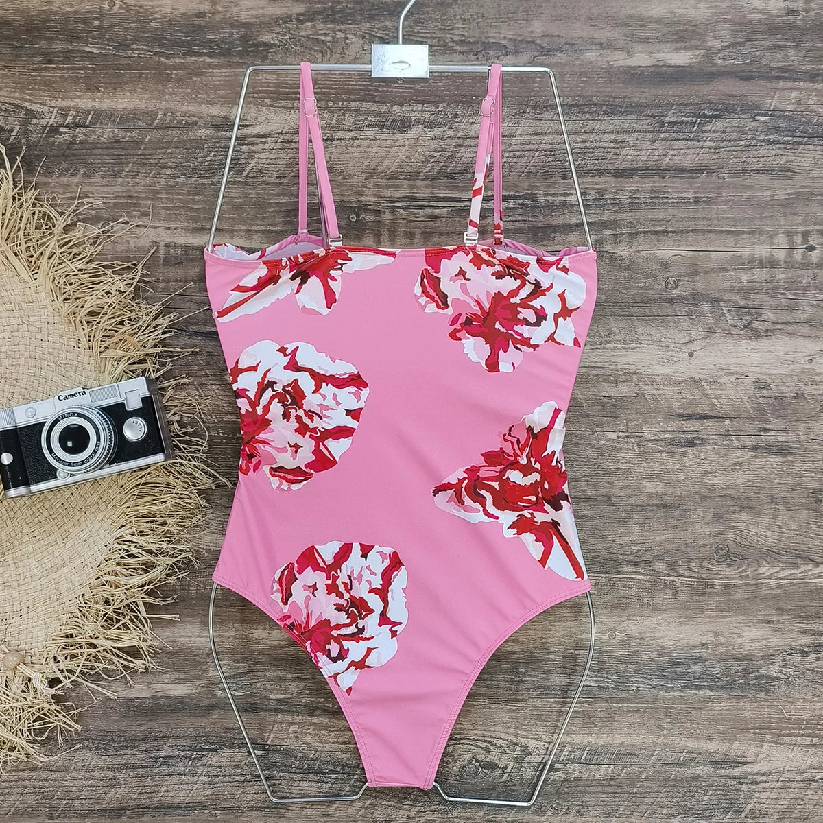 2PC Push Up Women Bikini Set Skirt Floral Printed - Norellé