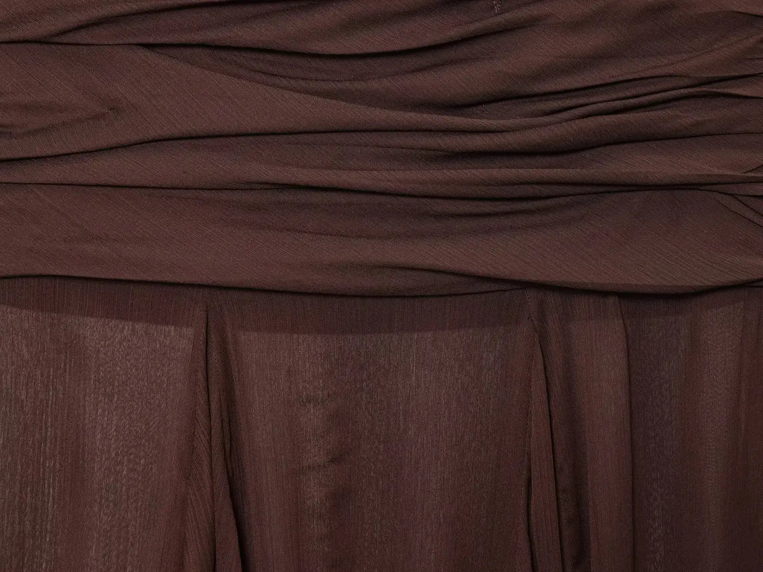 Women’s Simple and Comfortable Translucent Pleated Design Mid-length Skirt