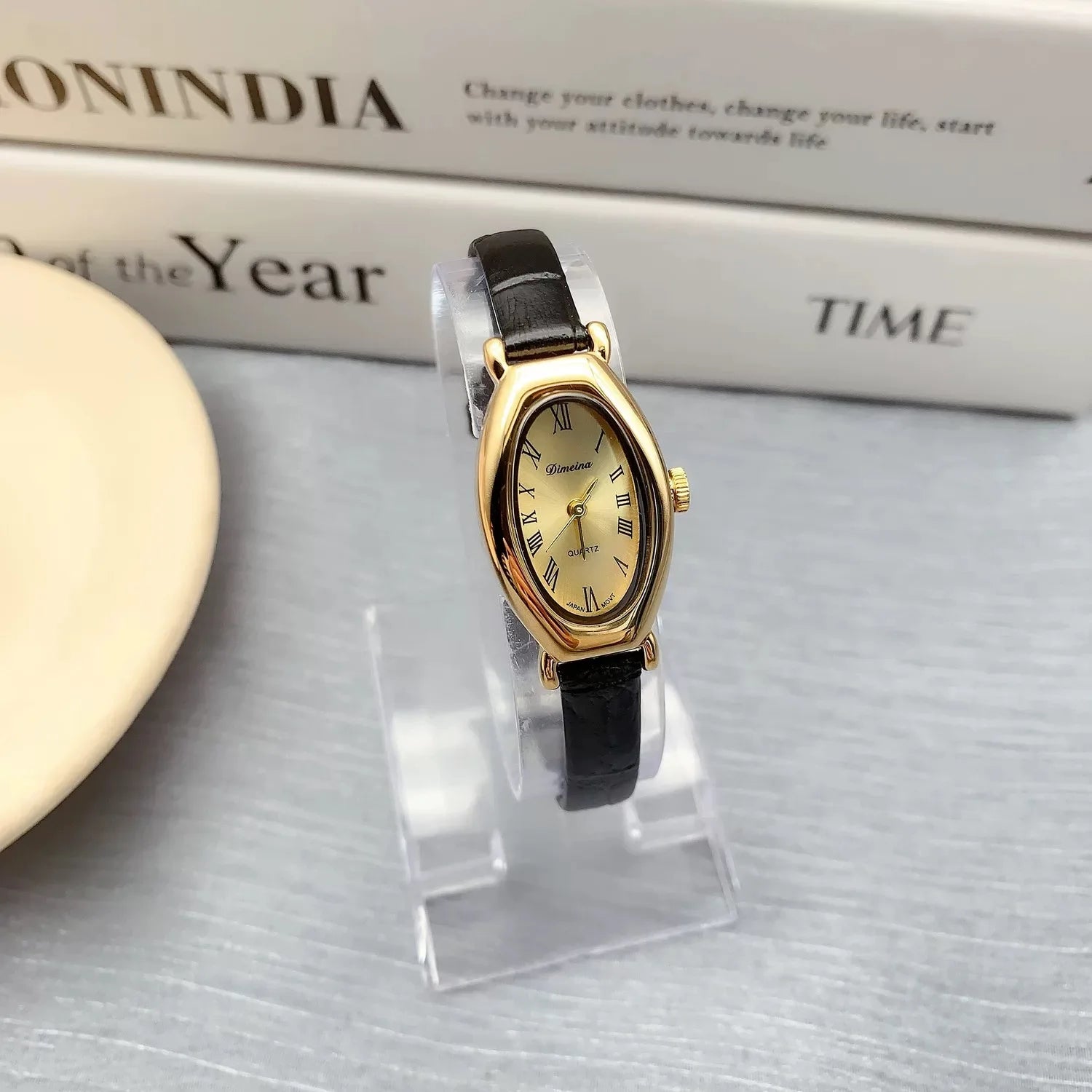 Women Quartz Watch Vintage Stainless Steel