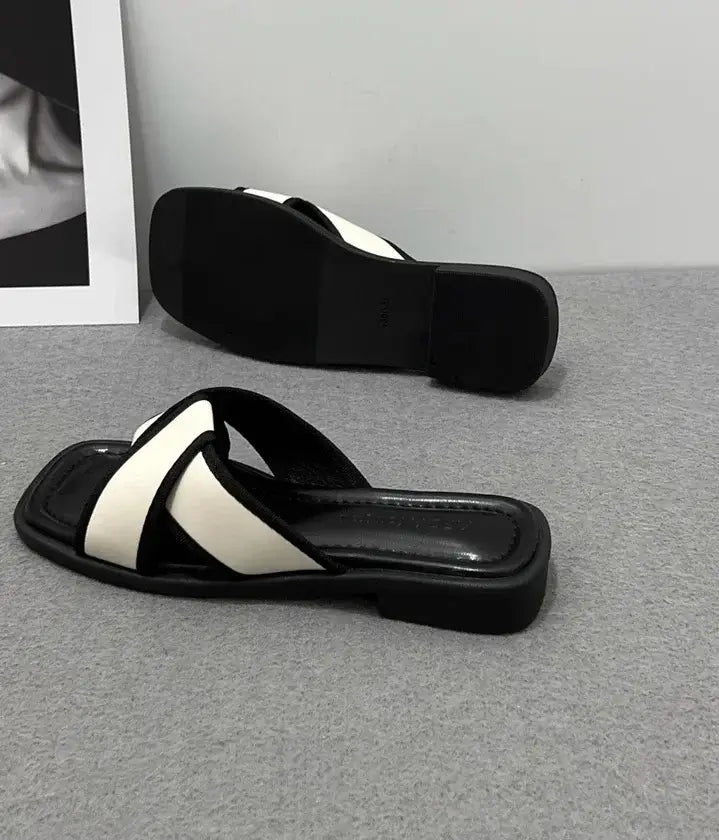 Women’s Slippers Open Toe Low Heel