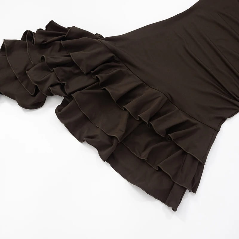 Women’S Sleeveless Backless One-Shoulder Dress