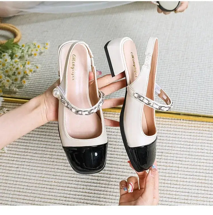 Women’s High Heels Round Head Vintage Shoes