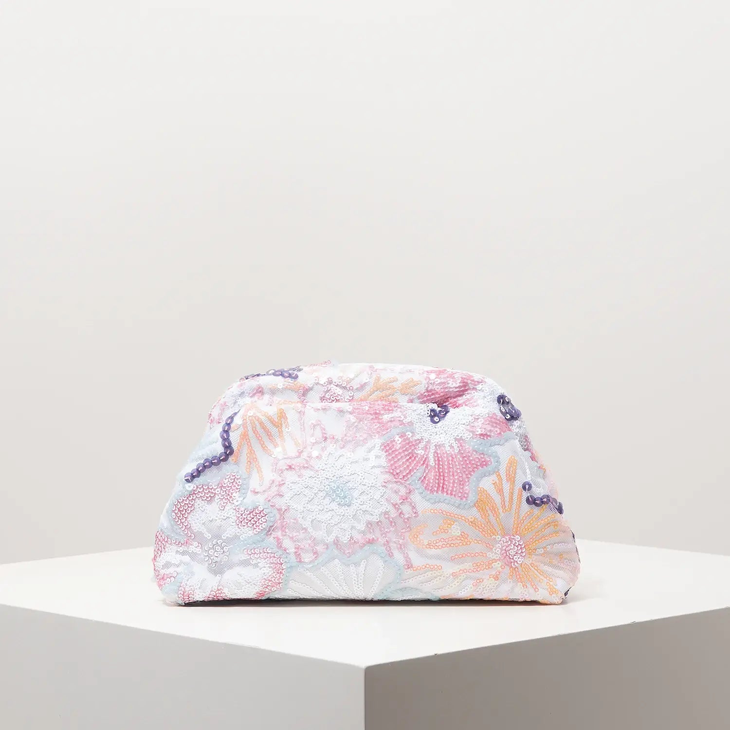 Floral Bag Sequin Clutch For Women