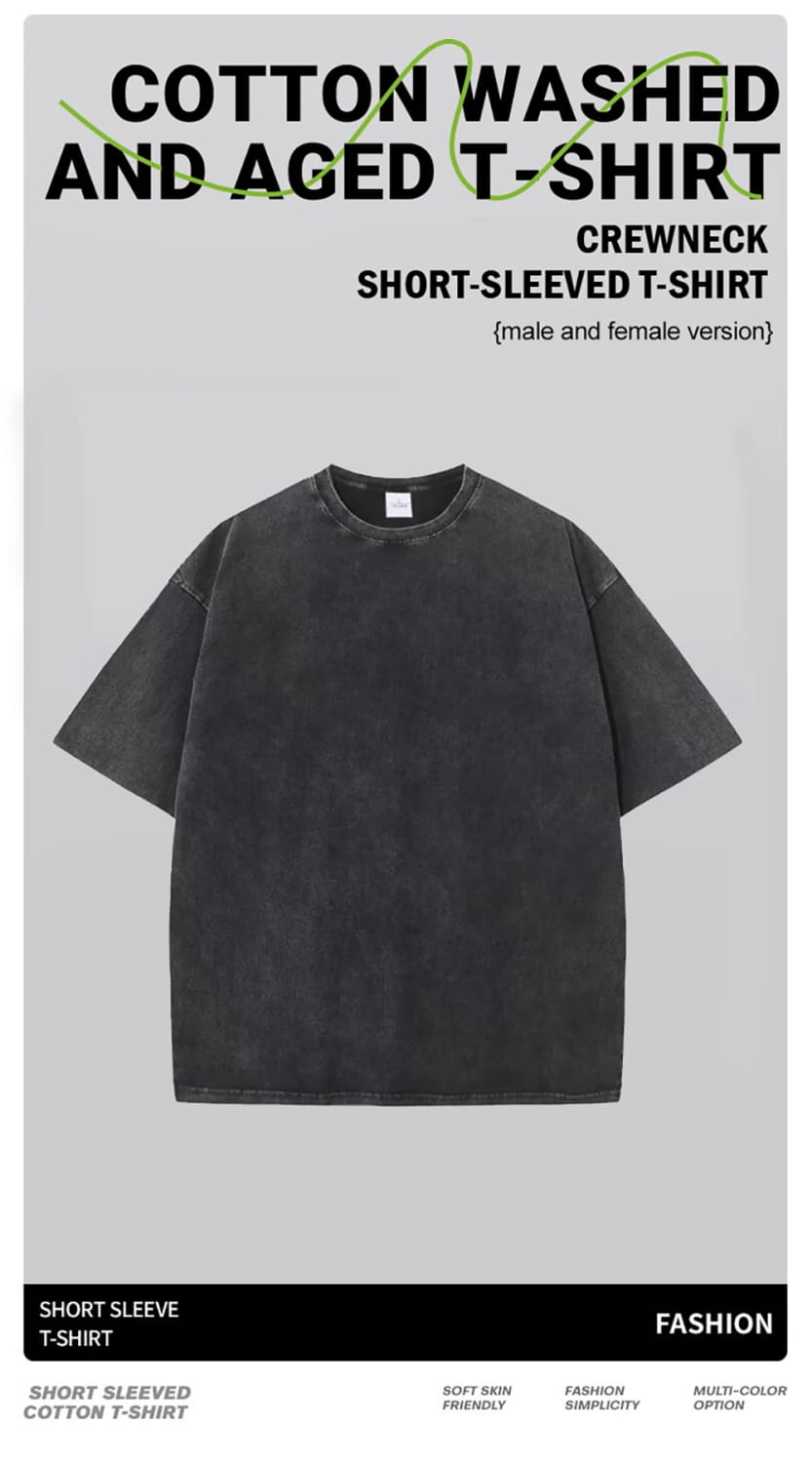 Fashion Womans Cotton Washed T-shirts