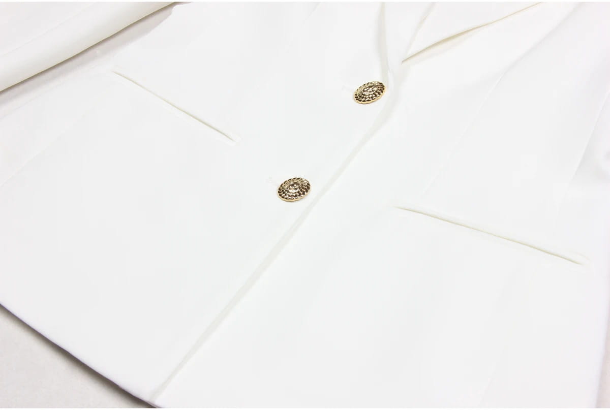 Spring and Autumn Two Button Slimming Long Sleeve Women’s Blazer