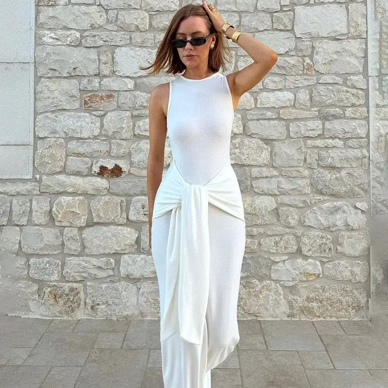 Fashion Bandage Maxi Dress Women