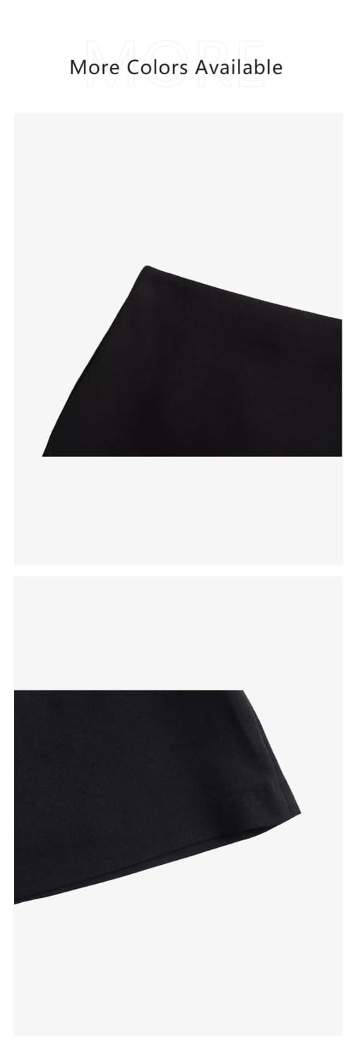 Women’s Wear Button Decoration Slim Fit Tank Top High Waist A-line Skirt Short