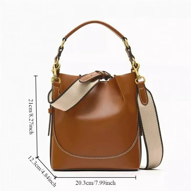 Women’s Bag Brown Crossbody Bucket