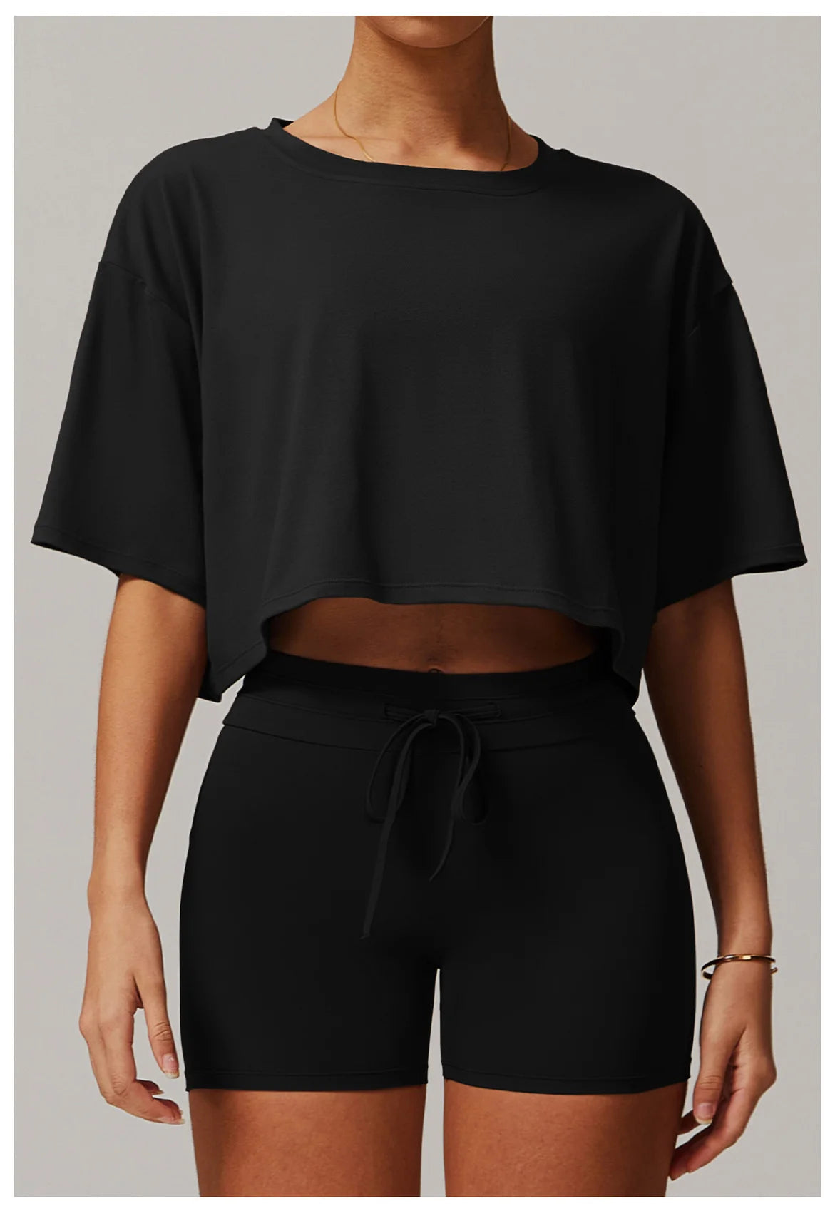 Loose Yoga Top Women Short Sleeve Gym