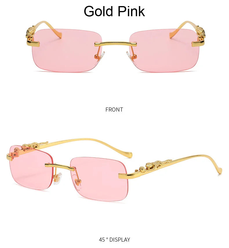 Rimless Square Sunglasses Woman