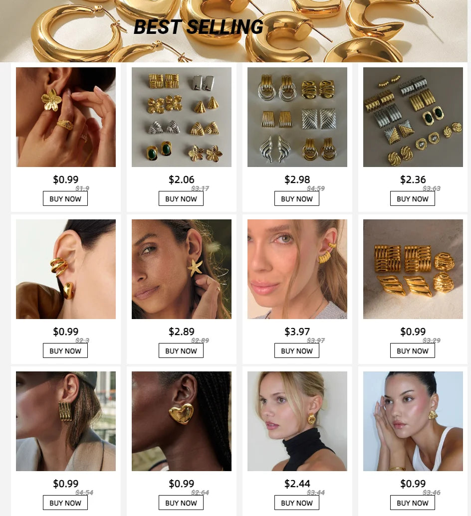 Delicate Rhinestone Inlay Stainless Steel Hoop Earrings