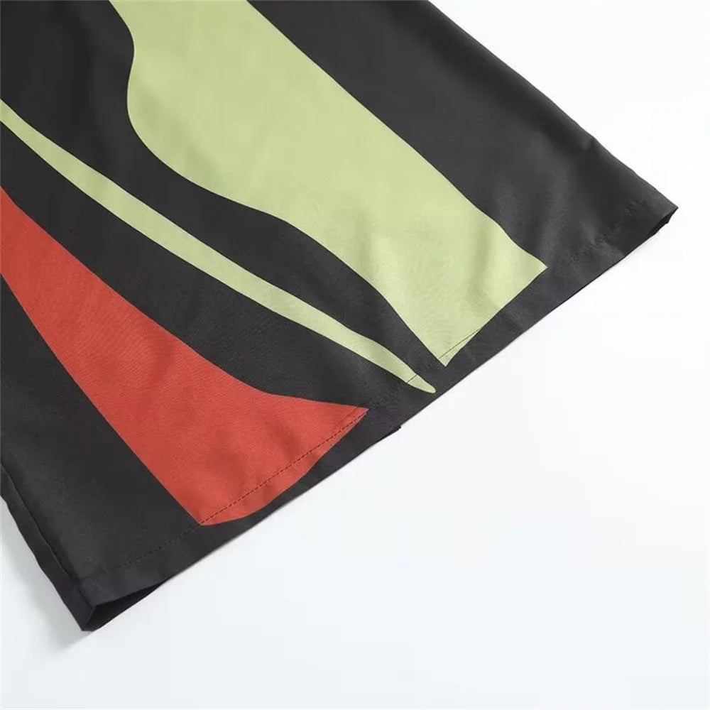 Strapless Backless Printed Long Dress Women