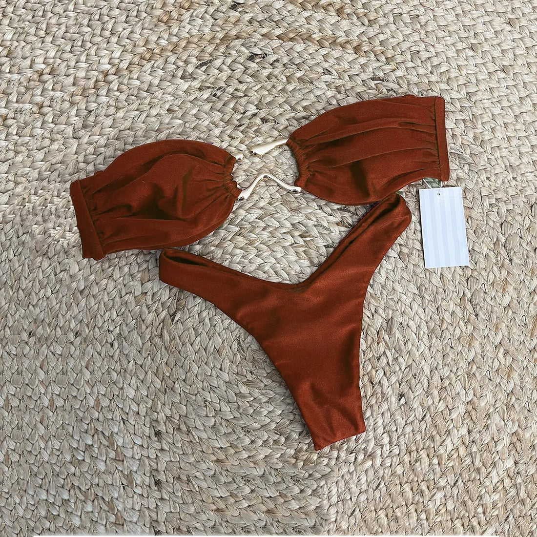Bandeau Bikini Women Swimsuit Female Swimwear Bikini Set - Norellé