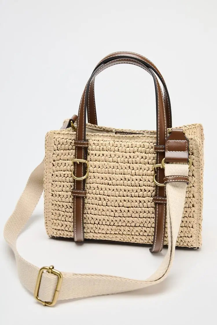 Small Crossbody Women’s Straw Handbag