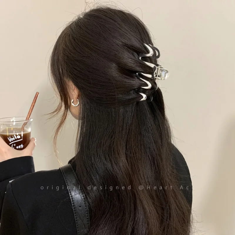 Thick Hair Accessories Geometric Big Shark Hairpin