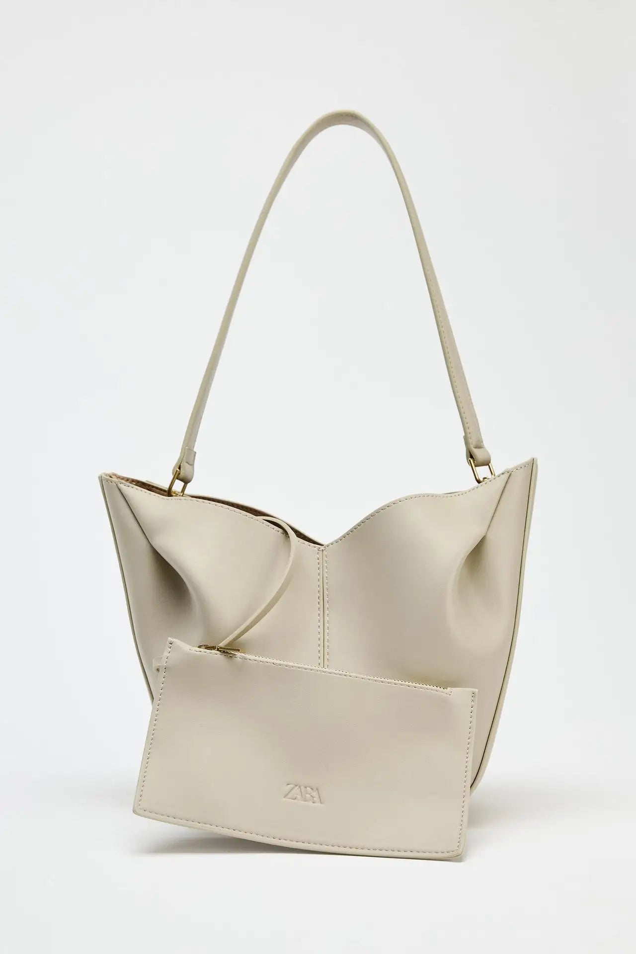 Fashionable Top Handle Bag Solid Color Simple Shoulder