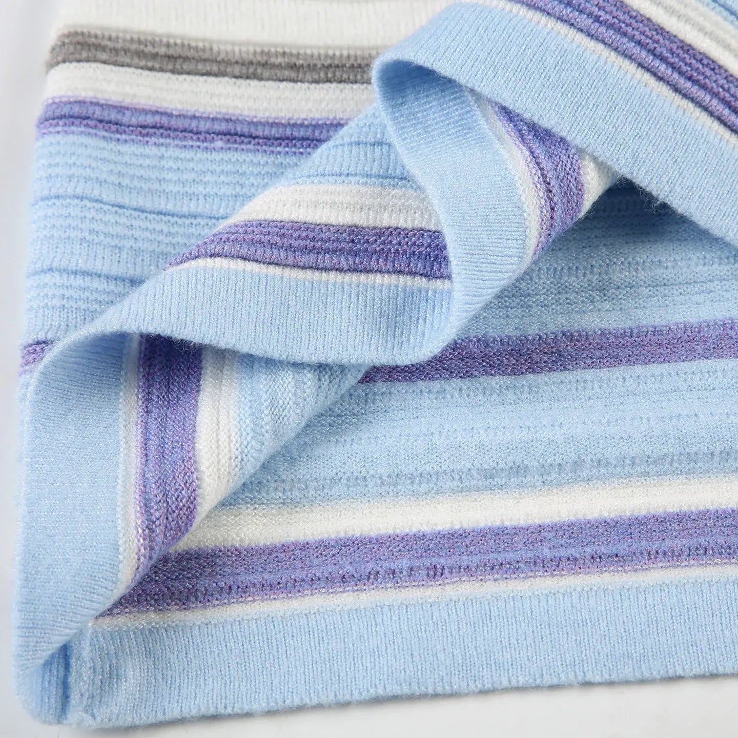 Colorful Striped Knitted 2 Piece Set Women