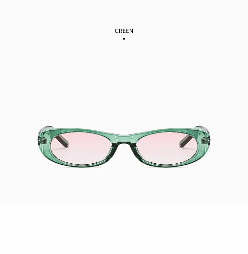 2pcs Cat Eye Narrow Frame Sunglasses Women