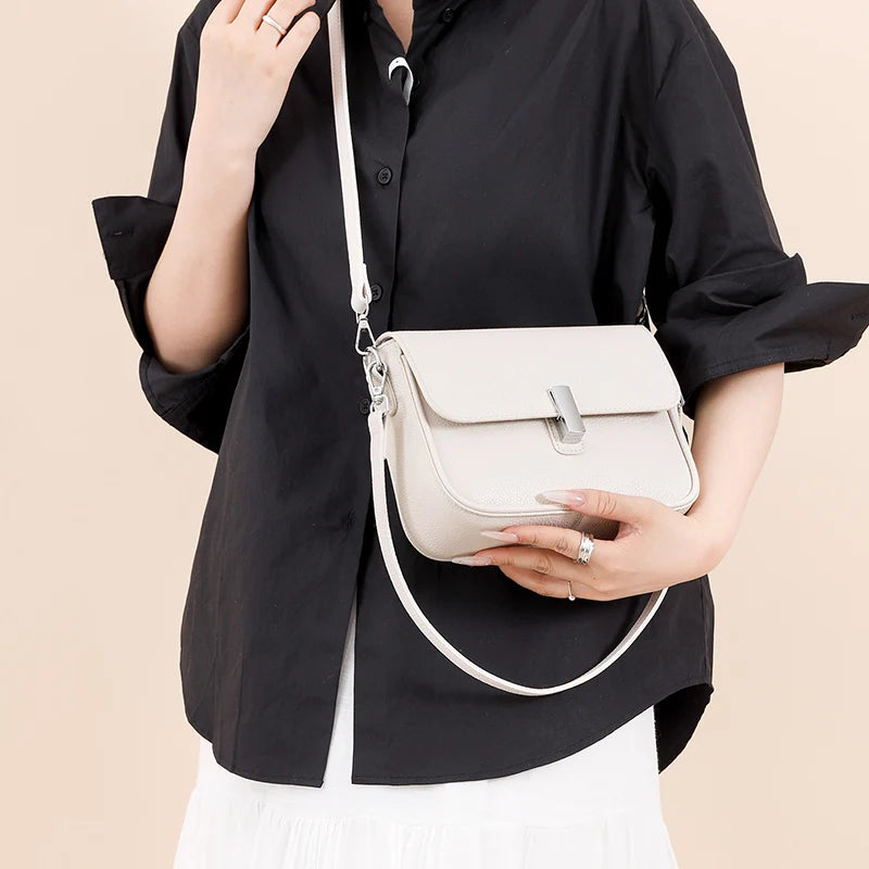 Genuine Leather Women Crossbody Bag