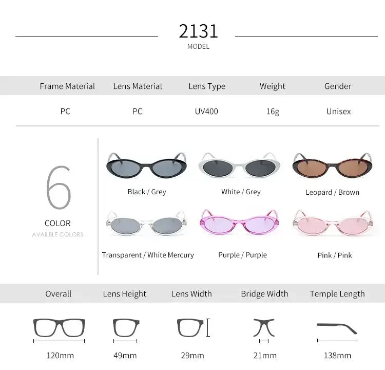 Small Oval Women’s Sunglasses
