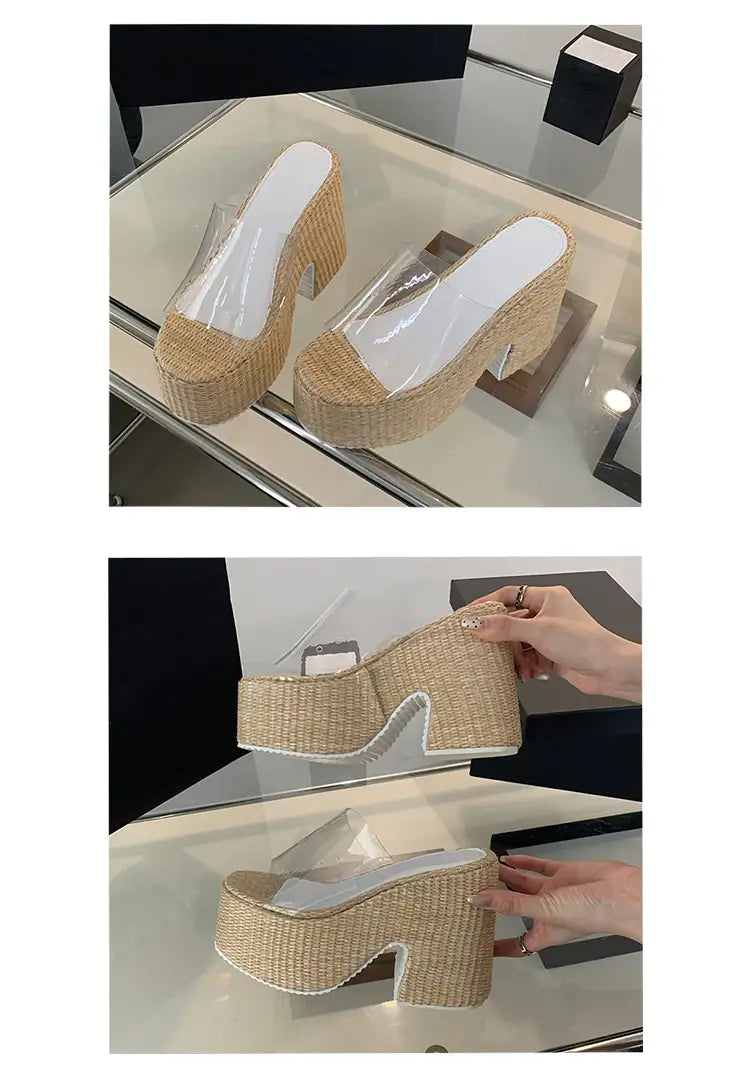 Ultra High Heel Sandals Platform Shoes for Women