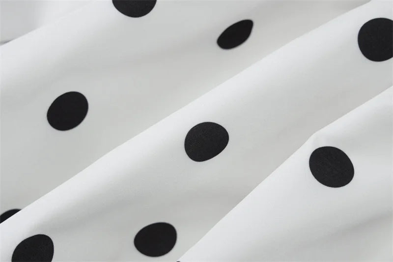 Halter Print Polka Dot Mini Dress Women