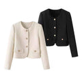 Women Small Fragrant Short Loose Coat