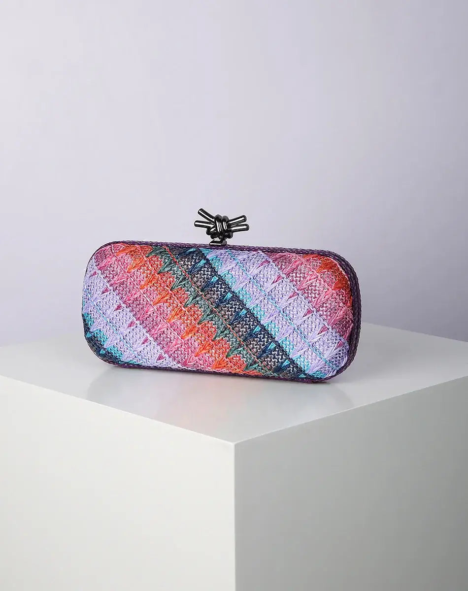 Women’s Straw Style Colorful Woven Clutch Bags