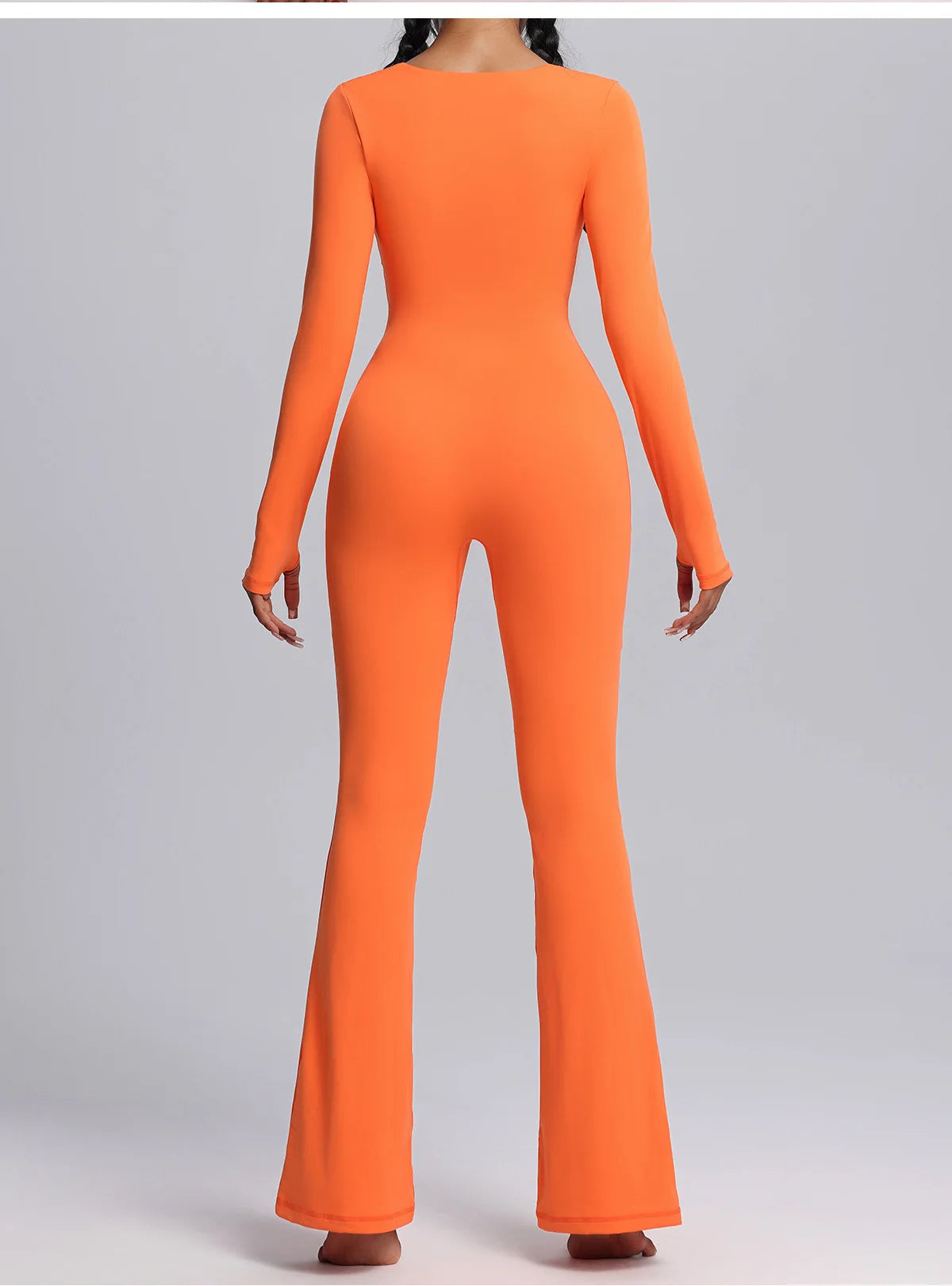 Seamless Jumpsuits Sports Fitness High Elastic Breathable Long-sleeved Suit