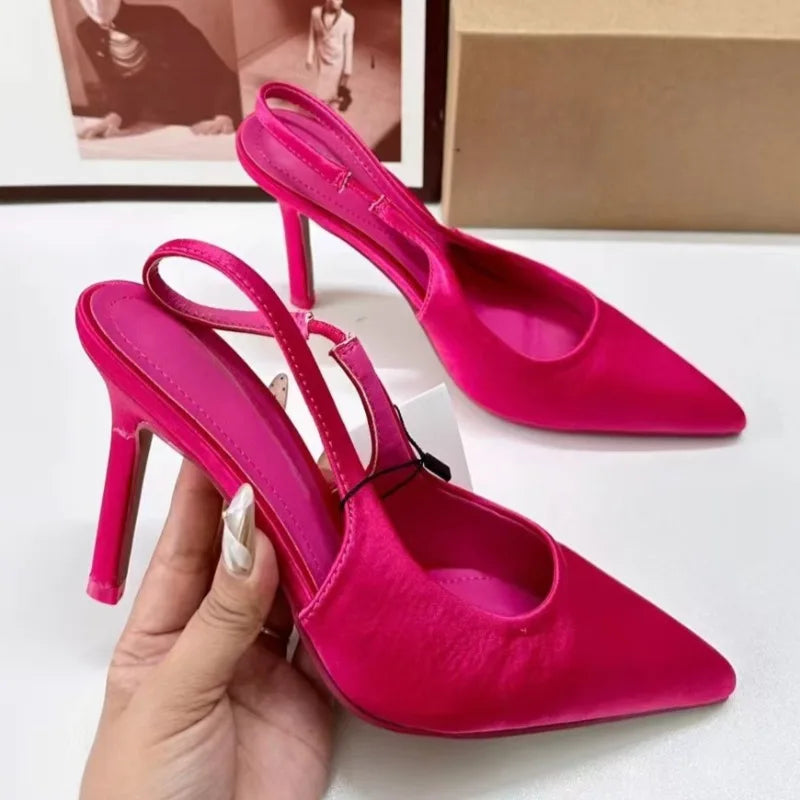 Pink Women High Heels Shoes