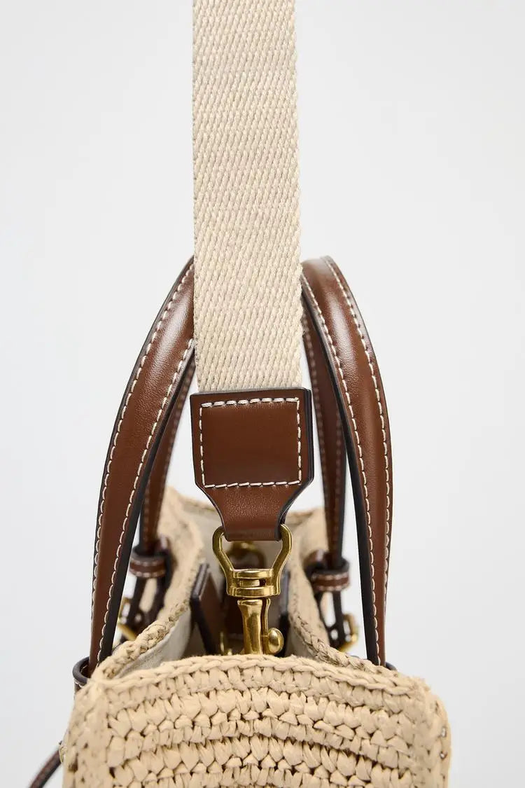 Small Crossbody Women’s Straw Handbag